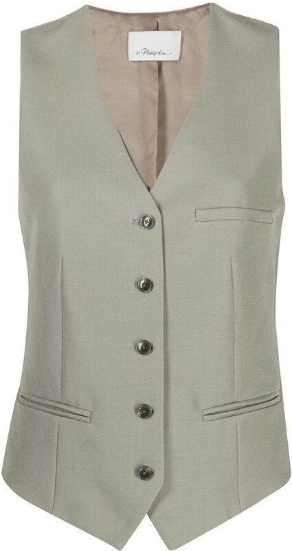 3.1 Phillip Lim tailored V-neck vest - Grey