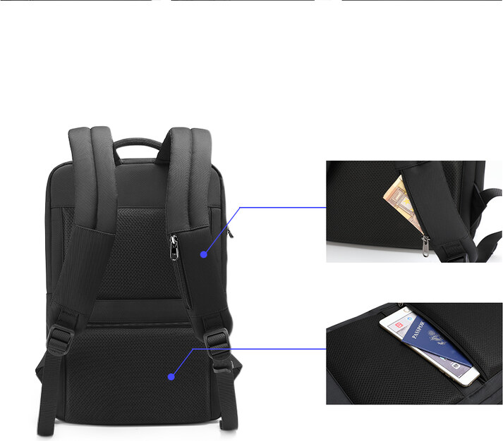 Městský batoh 15.6'' - Tigernu, T-B3983 Black