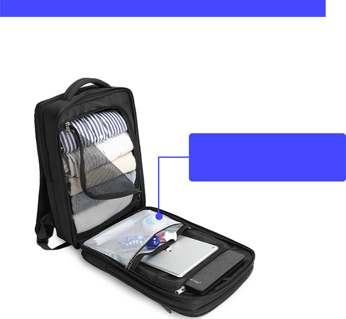 Městský batoh 15.6'' - Tigernu, T-B3983 Black