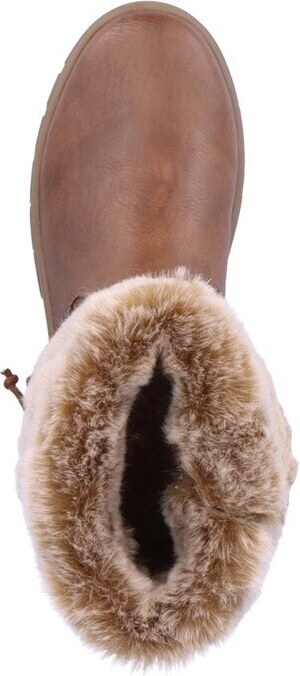 Módní kotníková obuv s kožíškem Remonte D0E70-22 hnědá