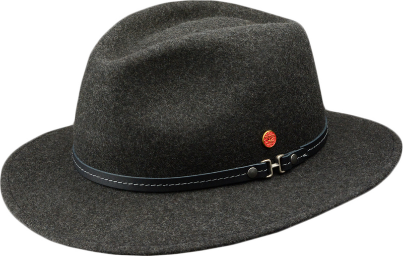 Cestovní nemačkavý voděodolný šedý klobouk Mayser - Mathis Mayser