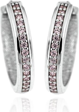 Zlatnictví U Kostela Stříbrné kroužky s růžovými zirkony 5059