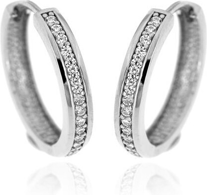 Zlatnictví U Kostela Stříbrné kroužky s bílými zirkony 5059b