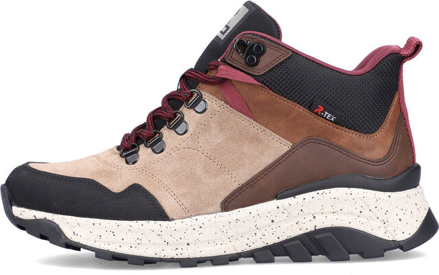 RIEKER - REVOLUTION Sportovní kožená obuv W0062-64 Rieker-R hnědá