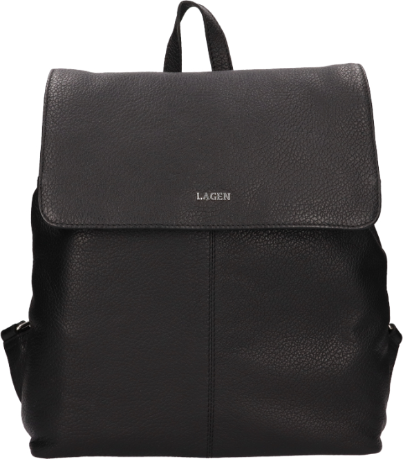 Dámský kožený batoh Lagen - černý