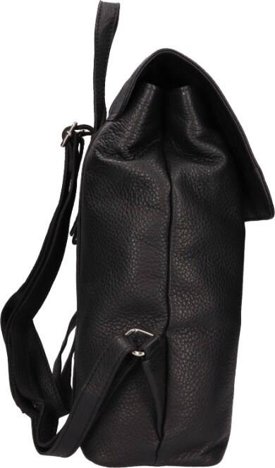 Dámský kožený batoh Lagen - černý