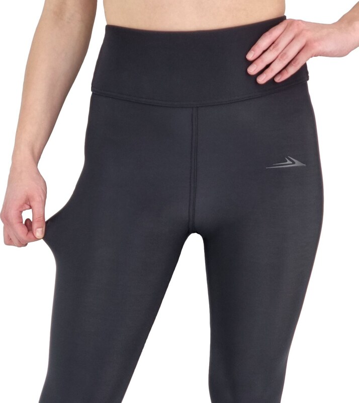 NEYWER Dámské silně zateplené funkční elastické legíny černé UL510