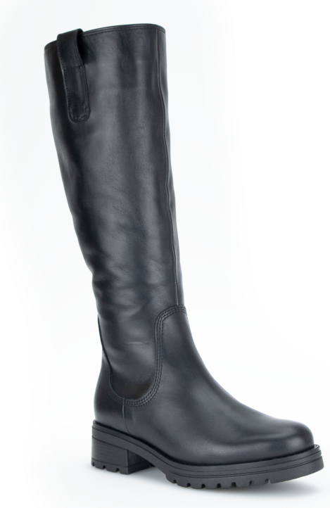 Kožené kozačky se zateplením Gabor 92.787.90 černá