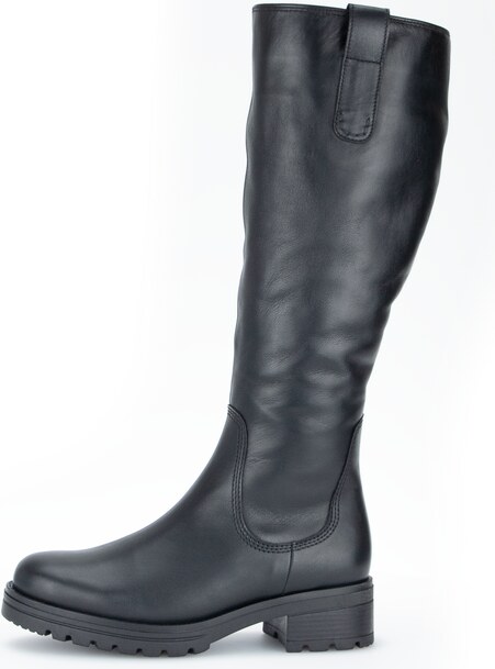 Kožené kozačky se zateplením Gabor 92.787.90 černá
