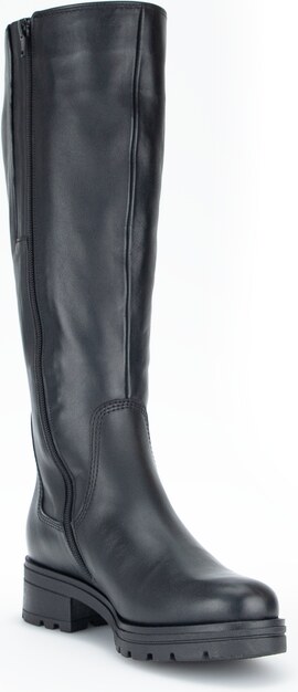 Kožené kozačky se zateplením Gabor 92.787.90 černá