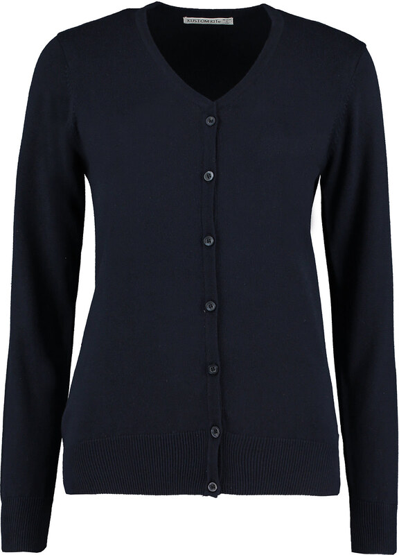 Kustom Kit Dámský kardigan Arundel s výstřihem do V s dlouhým rukávem