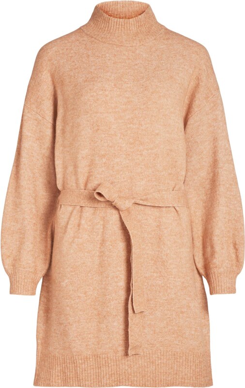 VILA Úpletové šaty 'EVAH' karamelová