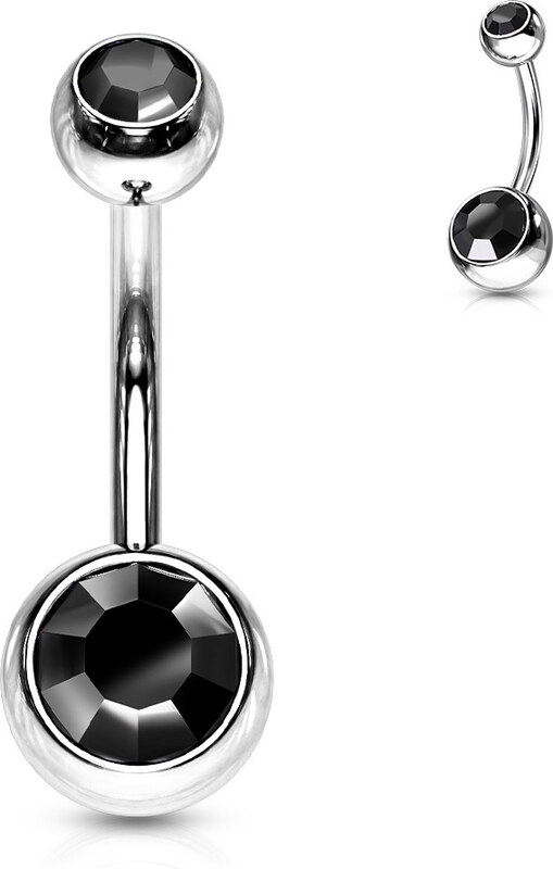 Atreya Titanový piercing do pupíku s barevnými zirkony Merey