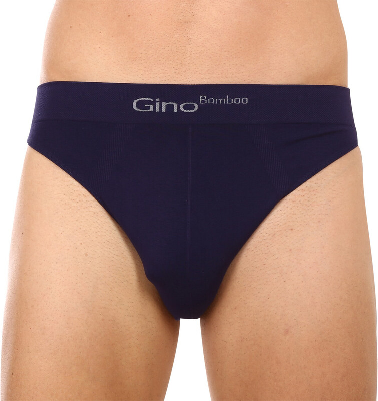 Pánské slipy Gino bambusové modré (50003)