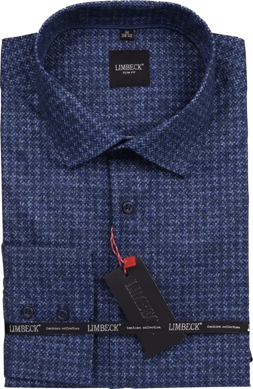 Limbeck modrá košile se vzorem
