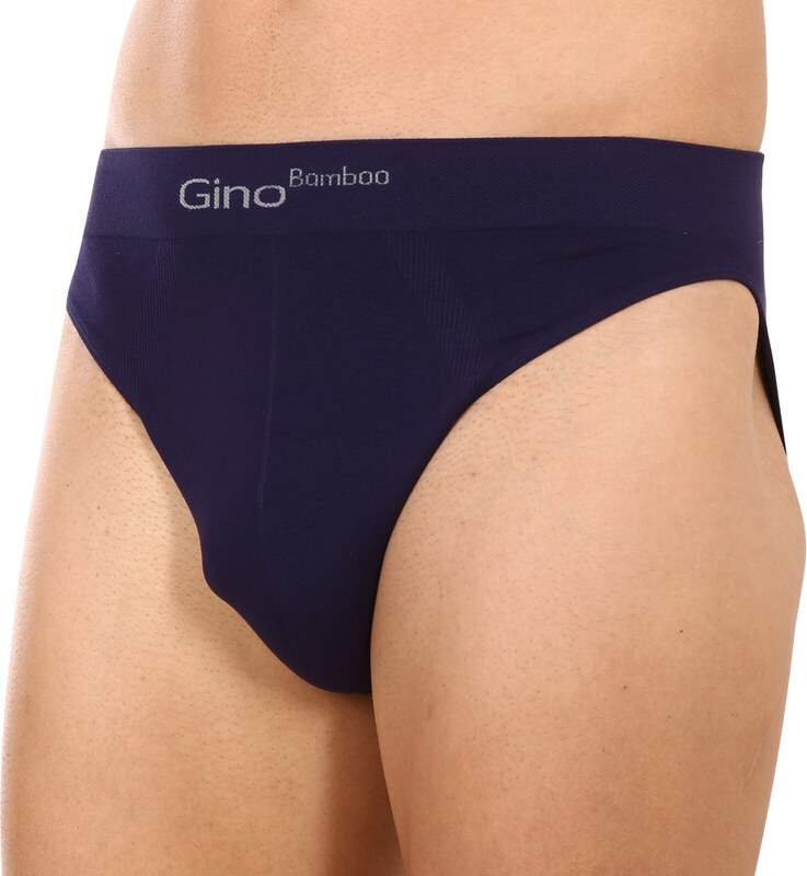 Pánské slipy Gino bambusové modré (50003)