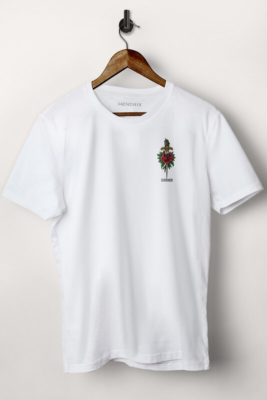 Tričko, Barva Bílá, s Potiskem No Regrets