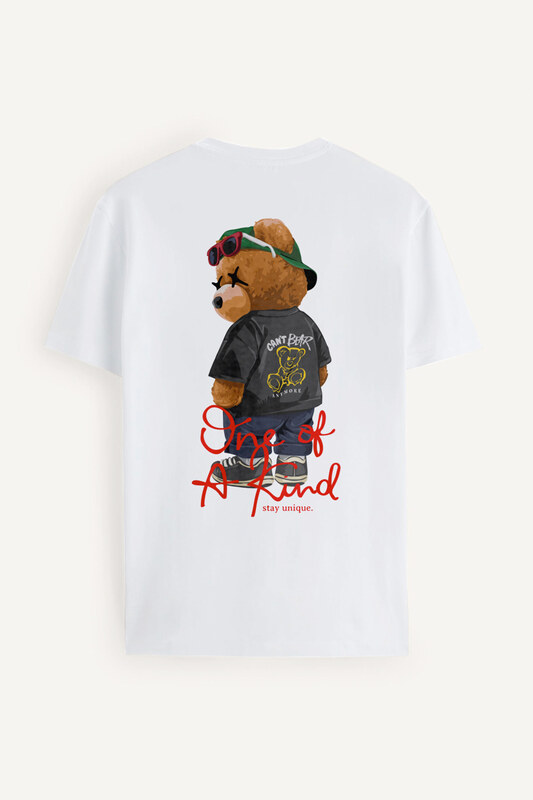Tričko, Barva Bílá, s Potiskem One Of A Kind Teddy