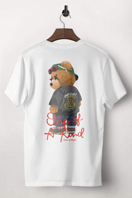 Tričko, Barva Bílá, s Potiskem One Of A Kind Teddy