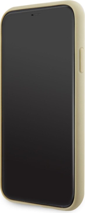 Ochranný kryt pro iPhone 11 Pro - Guess, Rhinestones Triangle Metal Logo Gold