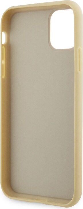 Ochranný kryt pro iPhone 11 Pro - Guess, Rhinestones Triangle Metal Logo Gold