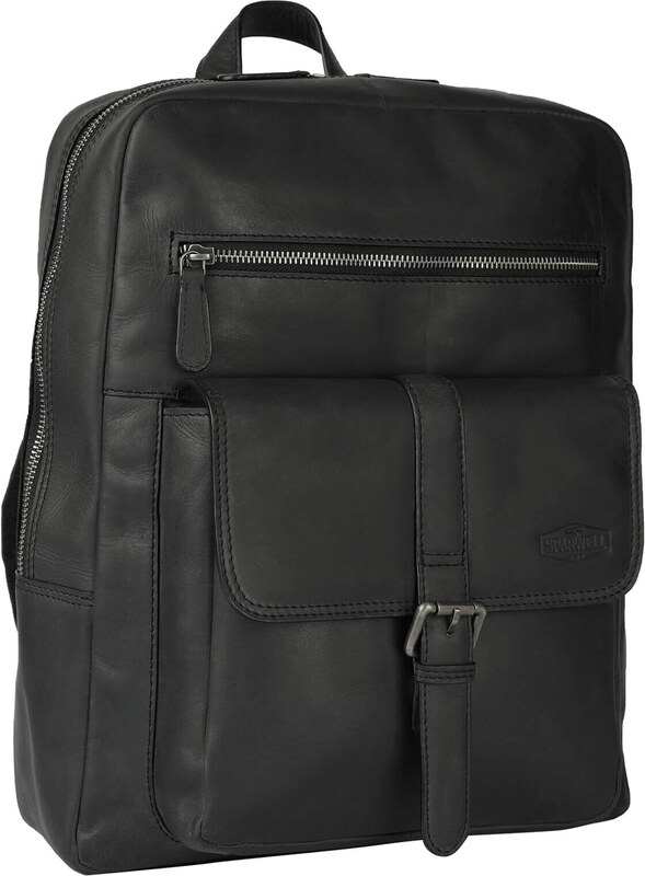 Kožený batoh Sparwell London - černá