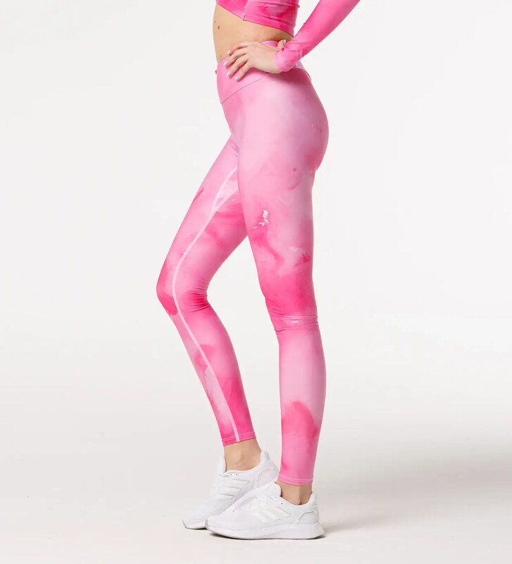 Bittersweet Paris Pink Revolution dámské legíny se středním pasem