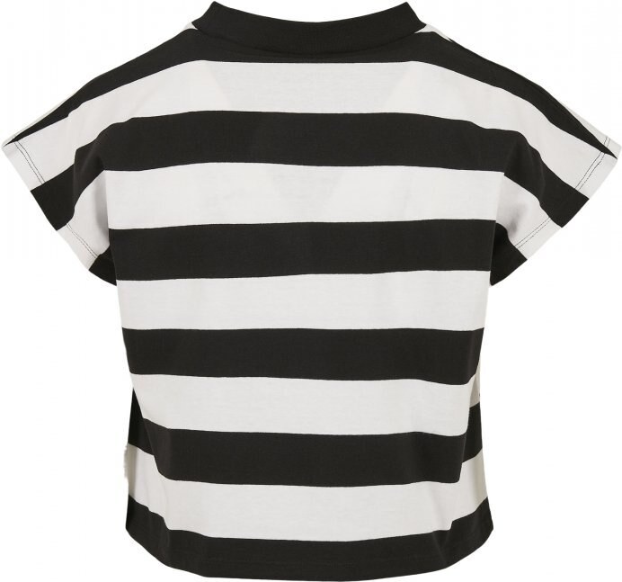 Černo/bílé dámské tričko Urban Classics Stripe Short