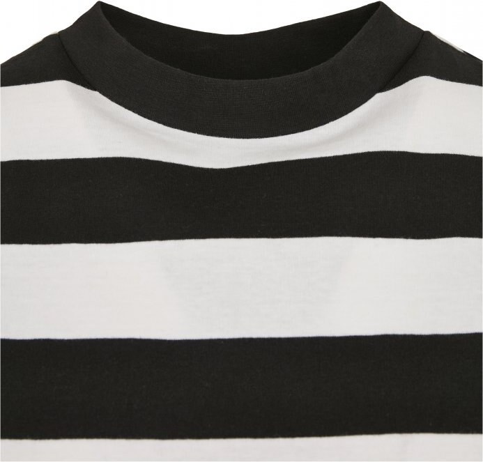 Černo/bílé dámské tričko Urban Classics Stripe Short