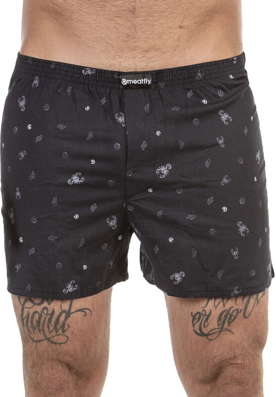 Meatfly pánské trenýrky Agostino Black Sanchez Gift Pack | Černá