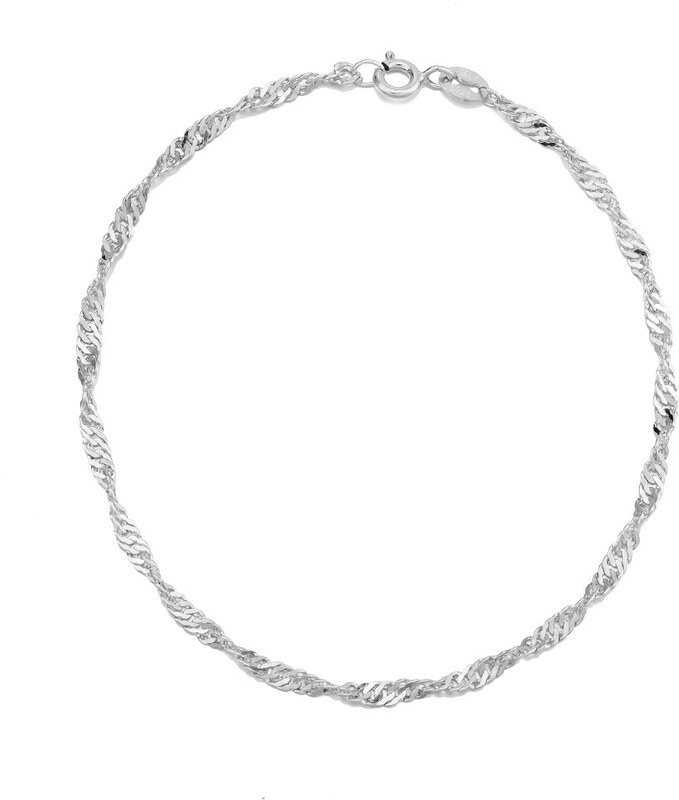 Olivie Stříbrný náramek 19 cm SINGAPORE 7633