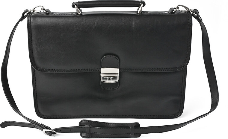 Nivasaža Kožená aktovka KAT31025-B černá