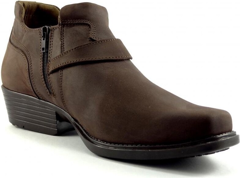 Selma westernové boty na motorku na koně nízká 1026 crazy horse brown