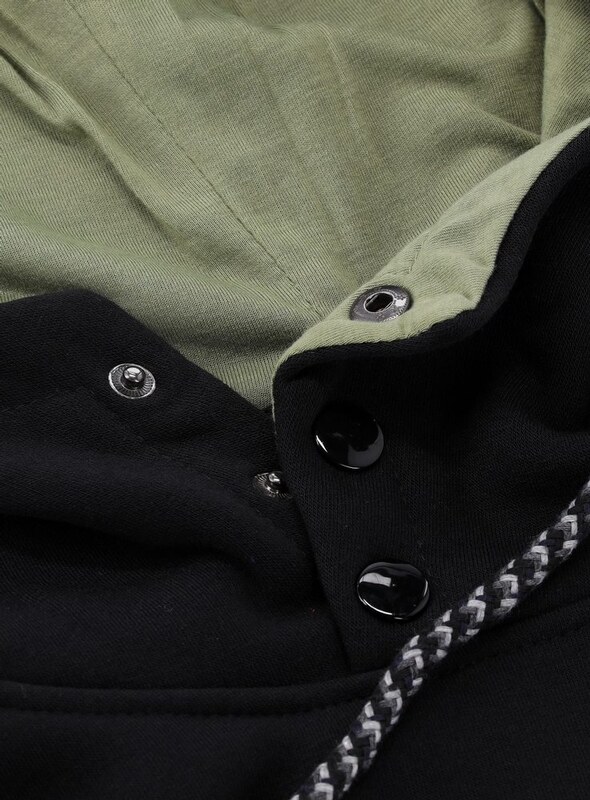 MODOVO Prodloužená dámská mikina černá