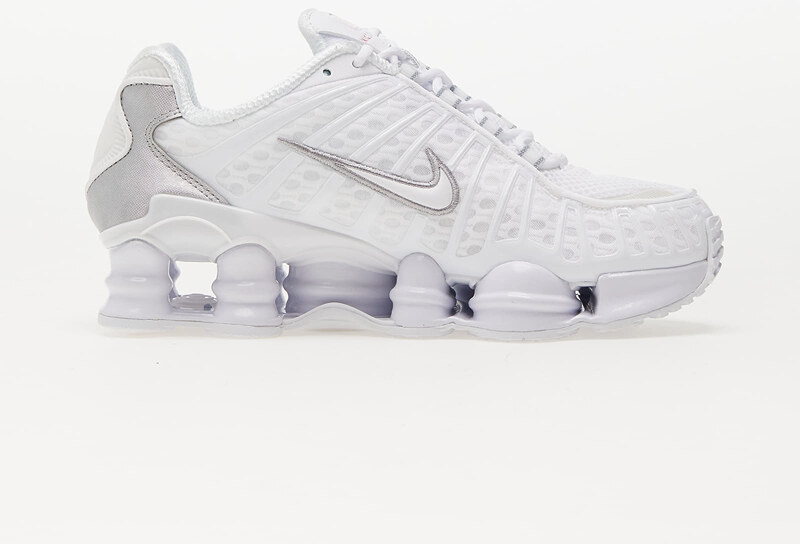 Nike W Shox TL White/ White-Metallic Silver-Max Orange