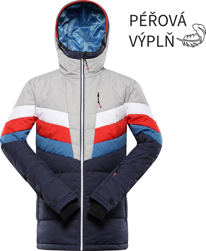ALPINE PRO - FEEDR PÁNSKÁ PÉŘOVÁ LYŽAŘSKÁ BUNDA S MEMBRÁNOU PTX