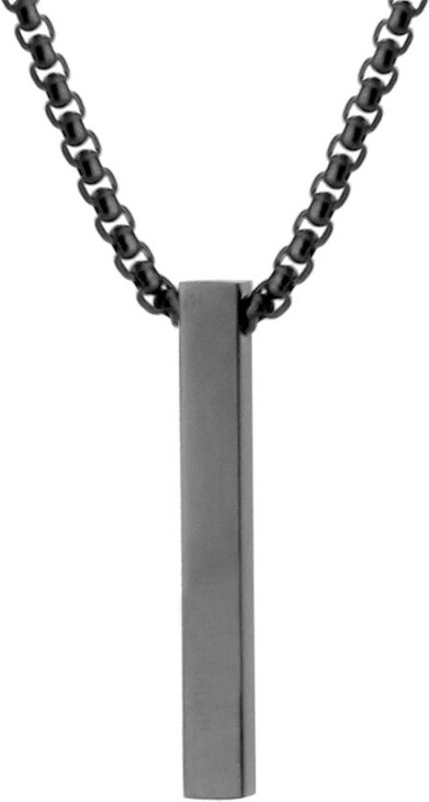 Manoki Pánský ocelový náhrdelník Alessio Black