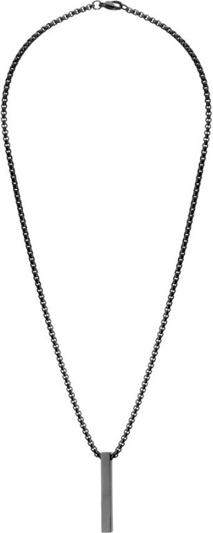 Manoki Pánský ocelový náhrdelník Alessio Black