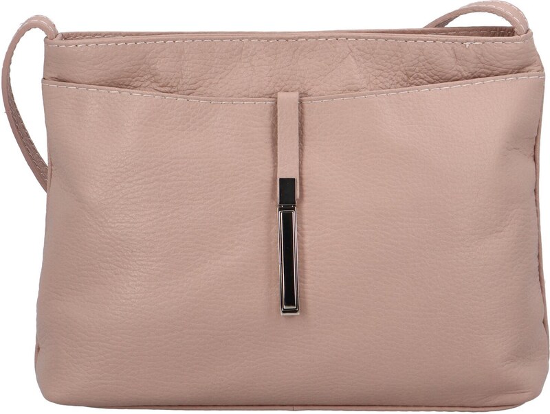 Delami Vera Pelle Trendy dámská malá kožená crossbody Simona, tělová