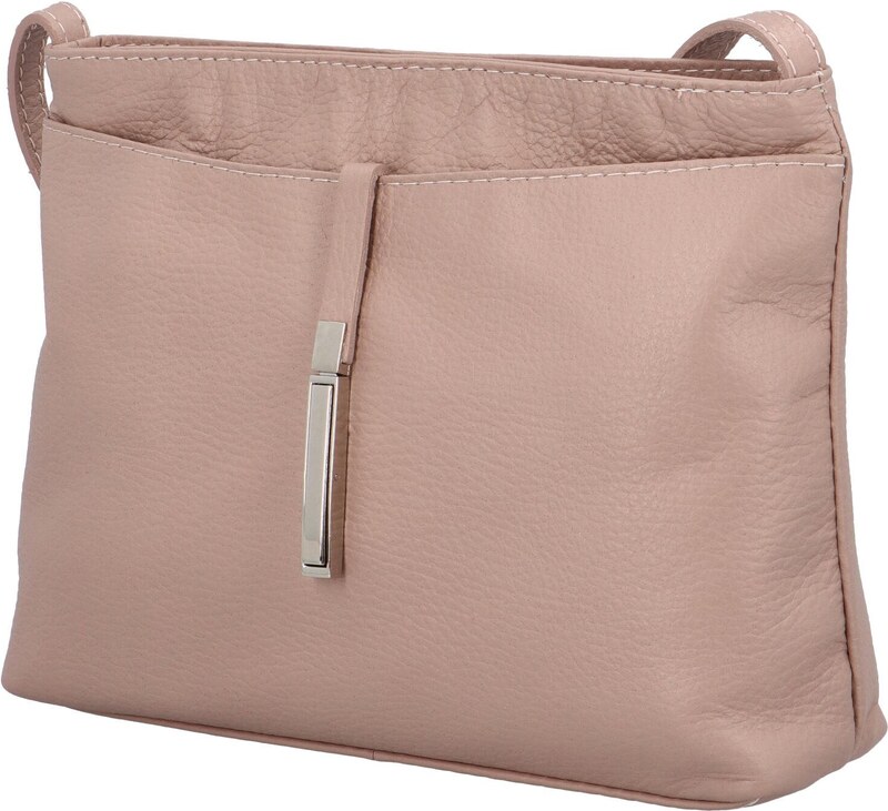 Delami Vera Pelle Trendy dámská malá kožená crossbody Simona, tělová