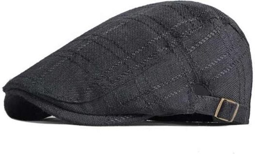 Pánská plochá bavlněná čepice bekovka Jarmo Černá JAMONT 23051502305120485