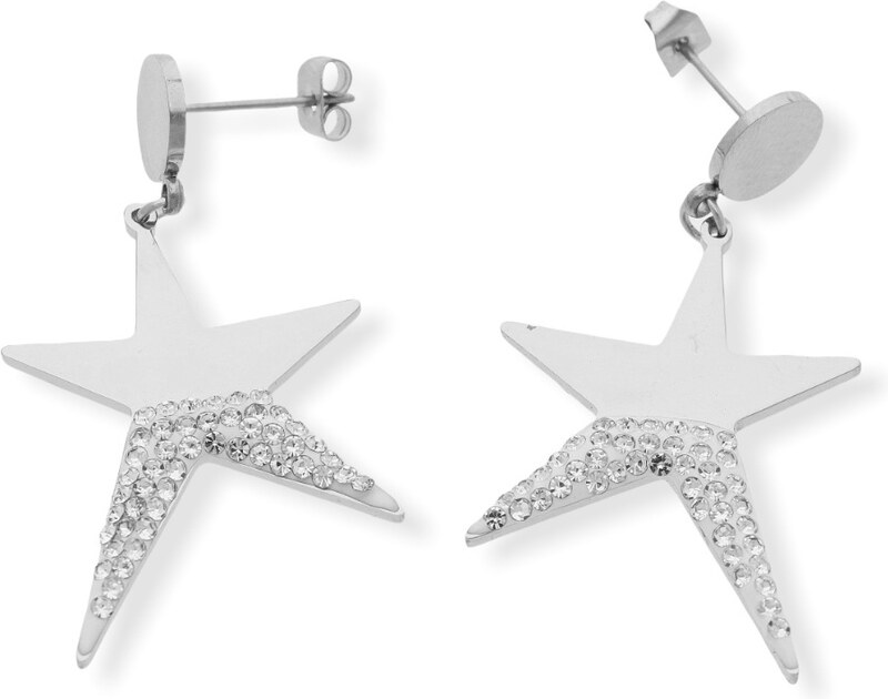 Ewena Náušnice hvězda z chirurgické oceli