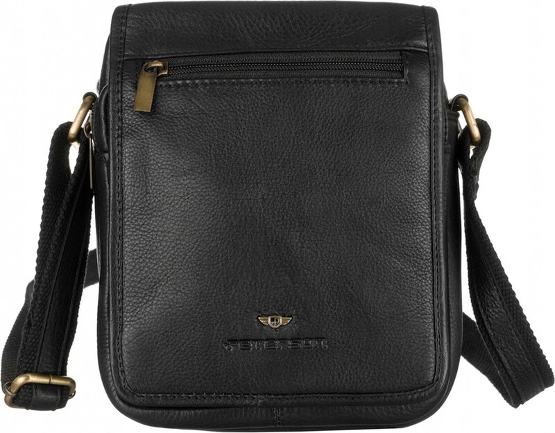 Pánská kožená taška Peterson PTN IG-8-NDM černá