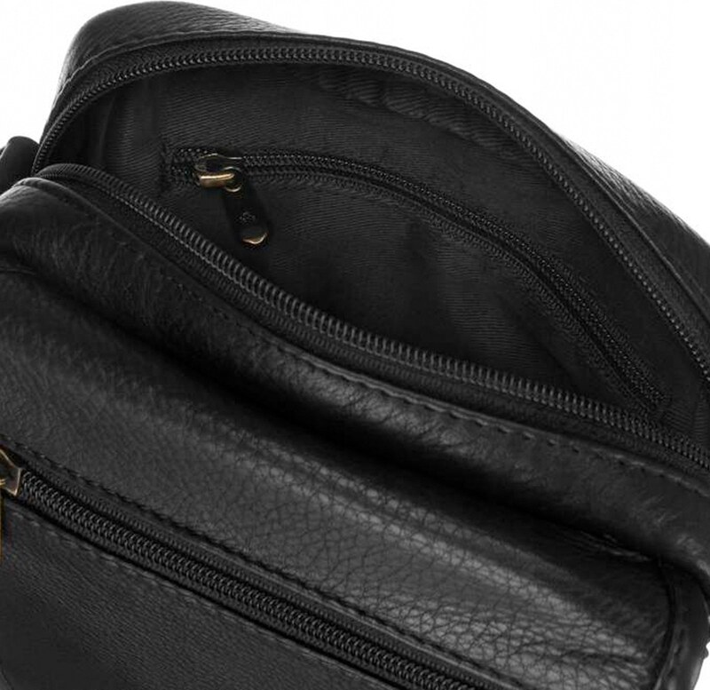 Pánská kožená taška Peterson PTN IG-8-NDM černá