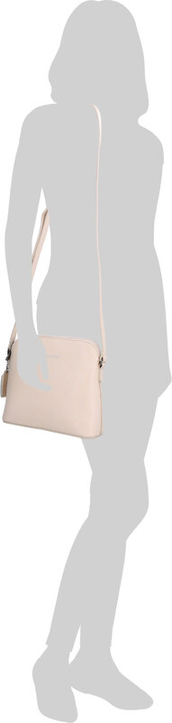 Kožená kabelka crossbody Noelia Bolger béžová NB 0064 BE