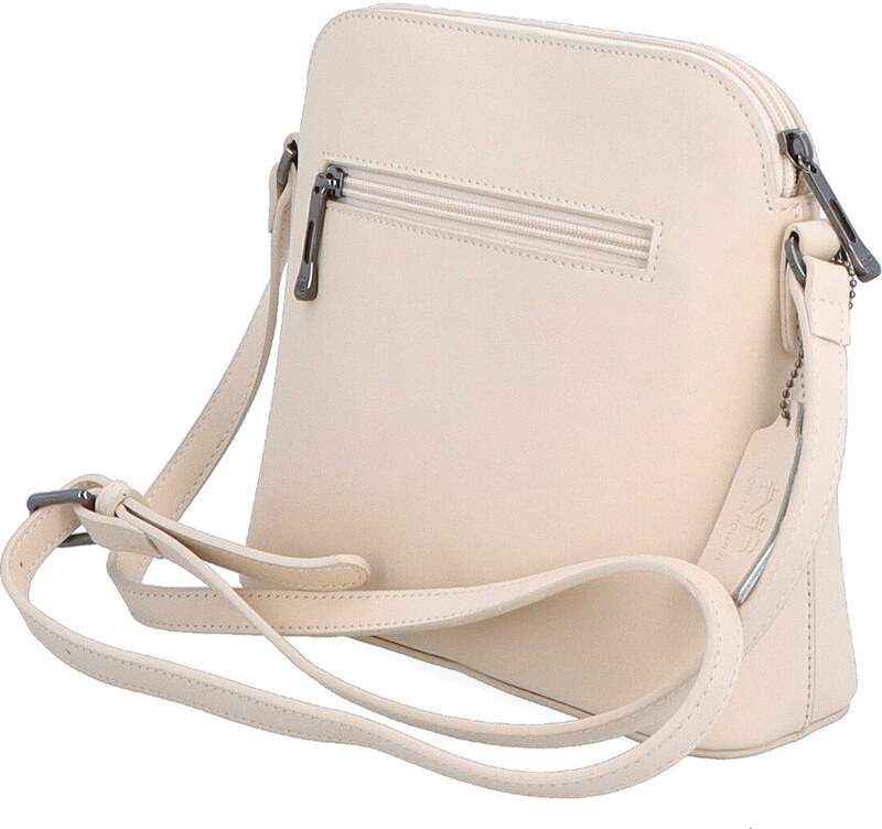 Kožená kabelka crossbody Noelia Bolger béžová NB 0064 BE