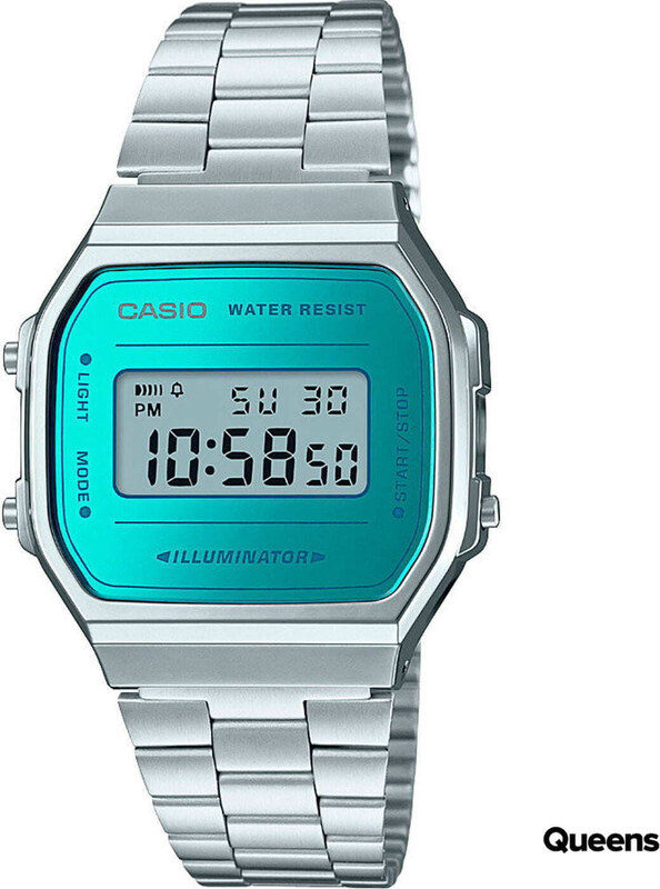Hodinky Casio A 168WEM-2EF Silver/ Turquoise Universal