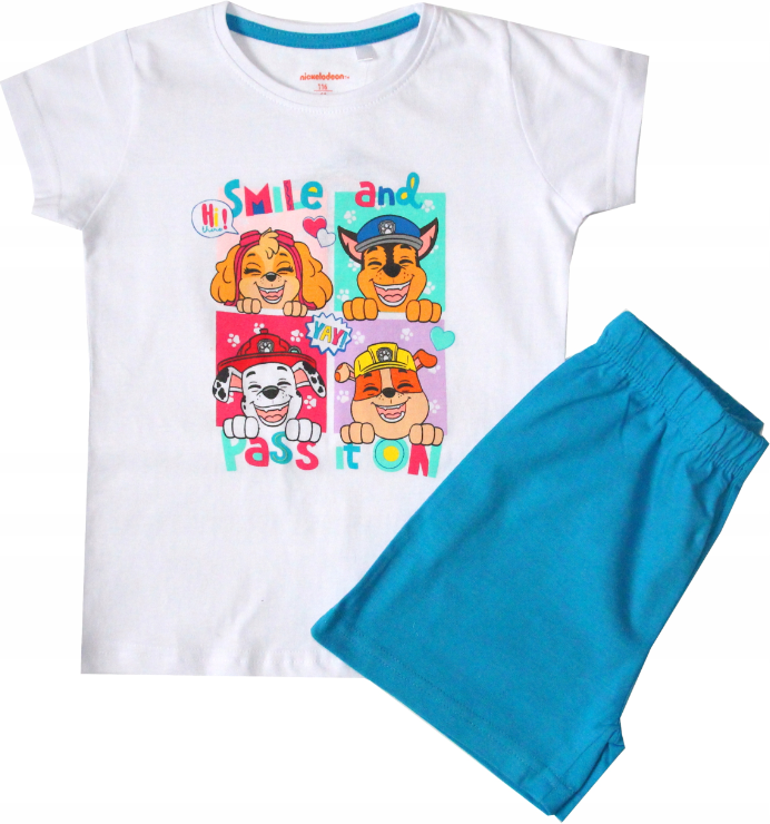 Tlapková patrola letní pyžamo modré PAW 52 04 1739