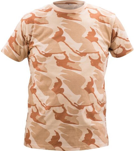 Cerva Tričko CRAMBE pánské maskáčové béžová