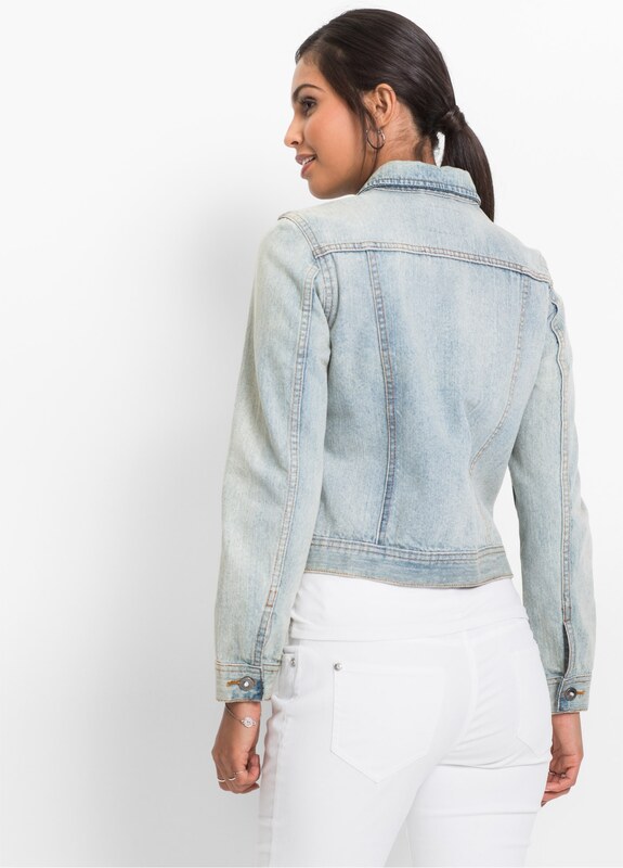 bonprix Džínová bunda modrá Žena